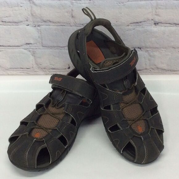 Teva Other - Teva Forebay Fisherman Sandals Men's Size 10 Brown Leather Rugged Outdoor Active